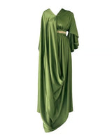 Silky Sidefit Asymmetrical Kaftan - Kaftan - Mizyana