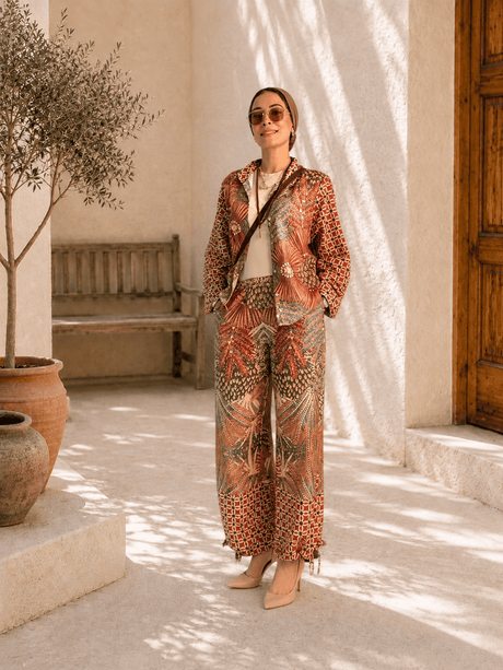 Soléa Mosaic linen blouse - Blouse - Mizyana