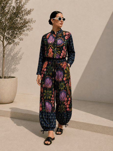 Soléa tropical linen pants - Trousers - Mizyana