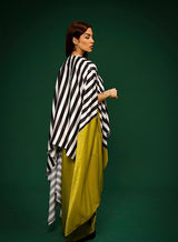 Stria Pleat dress Cape set - Two-Piece Set - Mizyana