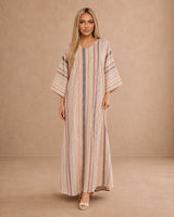 Striped Jacquard Jalabiya - Jalabiya - Mizyana
