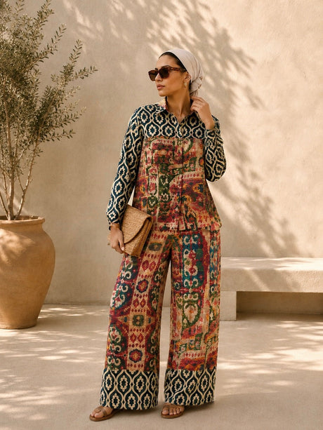 Sultana Satin Pants - Trousers - Mizyana