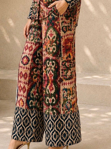 Sultana Satin Pants - Trousers - Mizyana