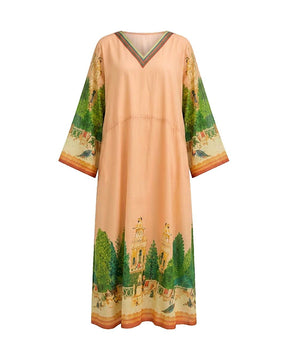 Sunlit Digital Print Cotton Jalabiya - Jalabiya - Mizyana
