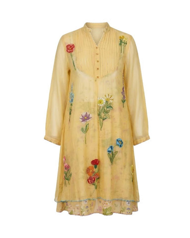 Sunray Pintuck Cotton Kurta - Tunic - Mizyana