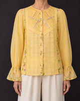 Sunray Pintuck Cotton Shirt - Shirt - Mizyana