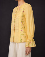 Sunray Pintuck Cotton Shirt - Shirt - Mizyana
