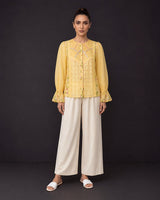Sunray Pintuck Cotton Shirt - Shirt - Mizyana