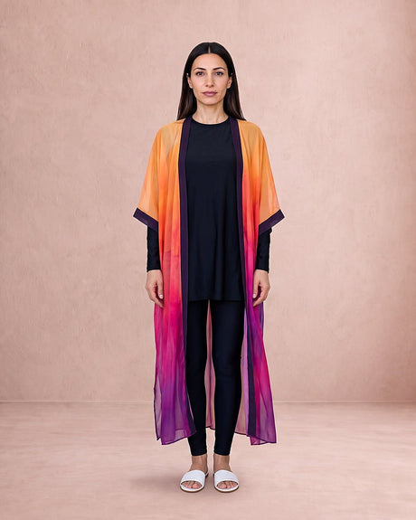 Sunset Mauve Kimono - Swimwear Kimono - Mizyana