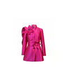 Taffeta Floral Sculptural Statement Jacket - Jacket - Mizyana