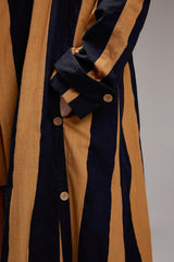 Tan-Brown Jacket & A-Line Shift Dress Set (2 PCS) - Dress - Mizyana