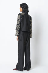 Teresa - Sequin Short Jacket & Pant Set - Two-Piece Set - Mizyana