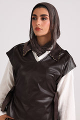 Vellum-Vest "Brown" - Vest - Mizyana