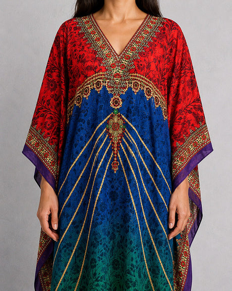 Vivid Statement Print Kaftan - Kaftan - Mizyana