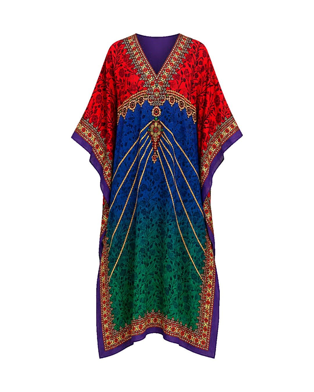 Vivid Statement Print Kaftan - Kaftan - Mizyana