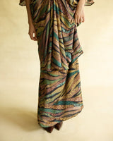 Wild Dusk Kaftan Dress & Skirt Set - Two-Piece Set - Mizyana