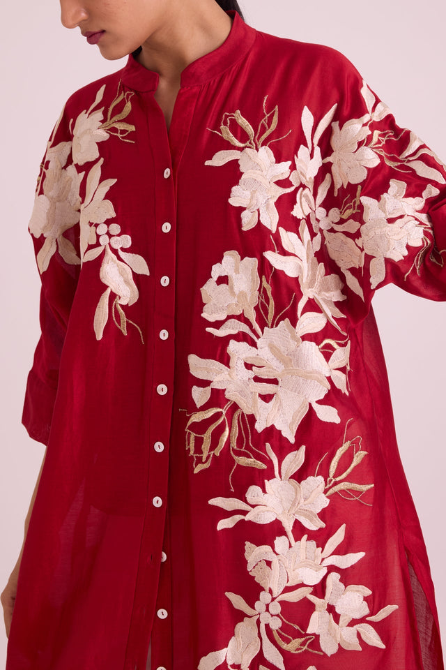 Yercad - Easy Shirt Tunic + Pants - Two-Piece Set - Mizyana