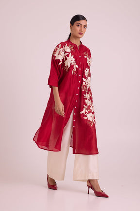Yercad - Easy Shirt Tunic + Pants - Two-Piece Set - Mizyana