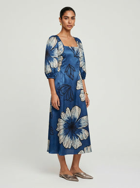 Zoe Blue Modal Dress - Dress - Mizyana
