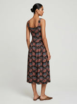 Zoe Sleeveless Black Poppy Modal Dress - Dress - Mizyana