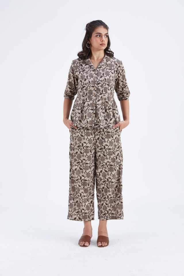 Zola Beige co-ord set - Co-ord Set - Mizyana