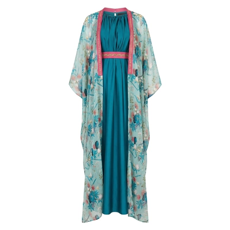 Floral Cape & Dress Set