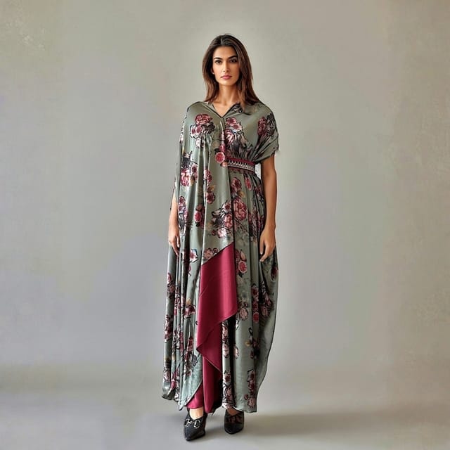 Dainty Rose Sidebelt Kaftan
