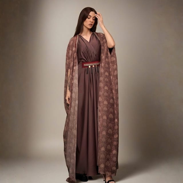 Ward Dress & Cape Kaftan Set