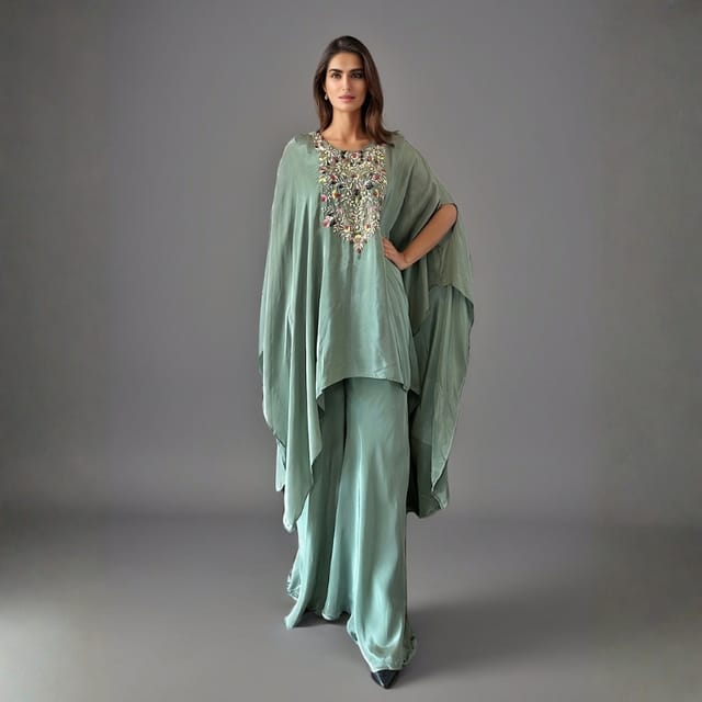 Mint Embroidered Co-ord Set