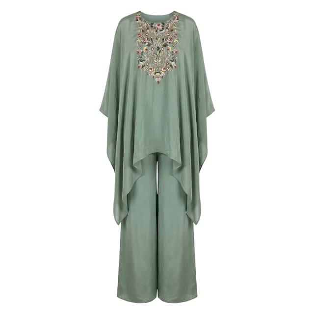 Mint Embroidered Co-ord Set