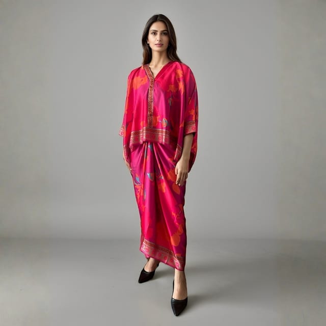 Fuschia Printed Co-ord Set