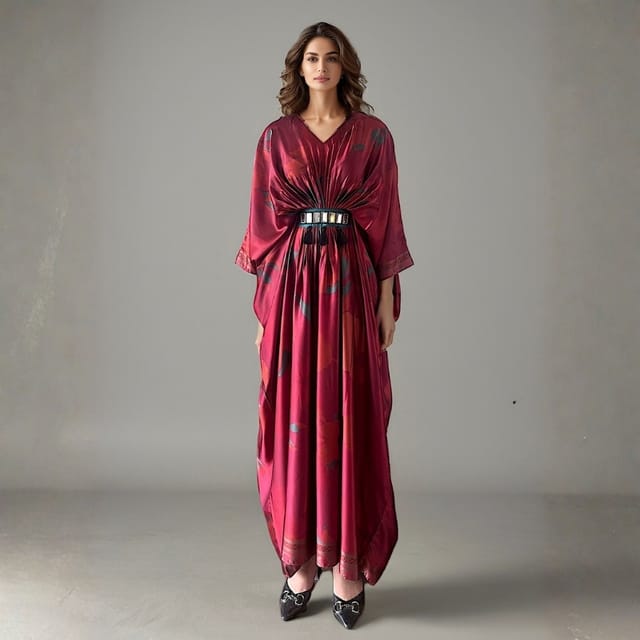 Dusky Printed Kaftan