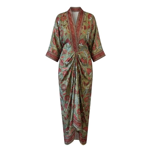 Evara Pleated Kaftan
