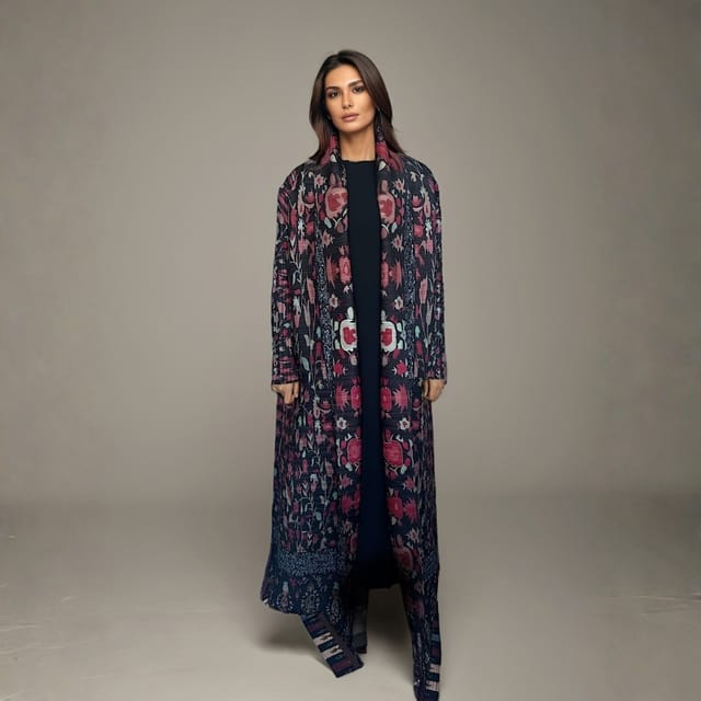 Multicoloured Modest Cape Abaya