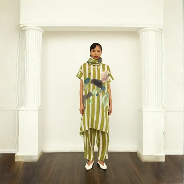 Olivia Stripe Tapered Pants