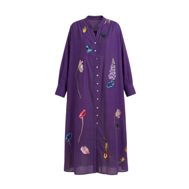 Thistle Applique Dress