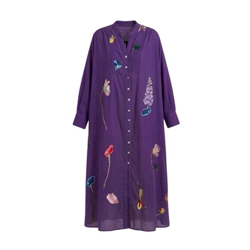 Thistle Applique Dress