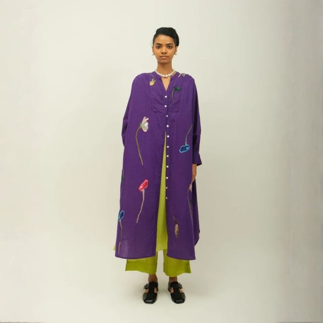 Thistle Applique Dress