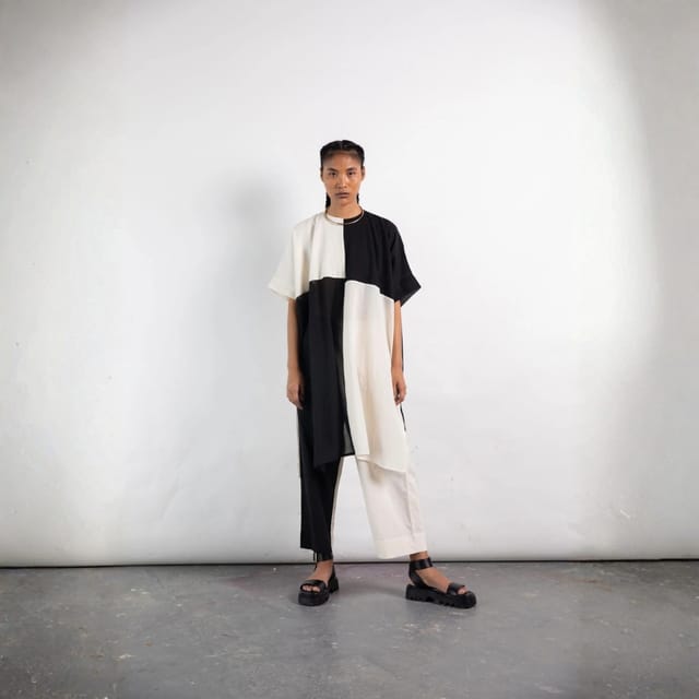 Duality Colour-Block Kaftan