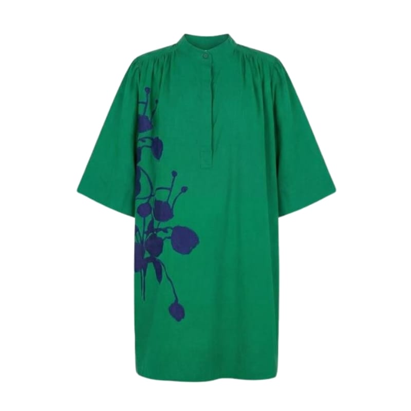 Emerald Applique Dress