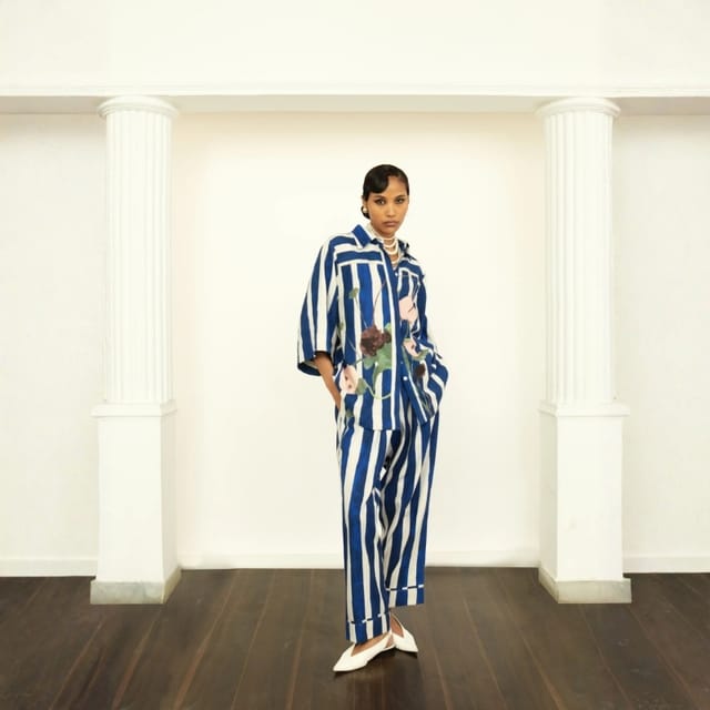 Prussian BF Striped Pants Prussian BF Striped Pants