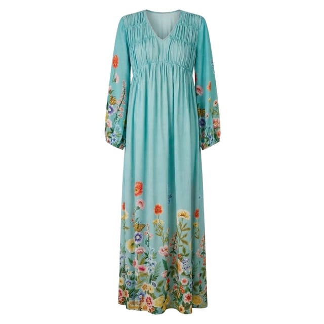 Azure Printed Dress