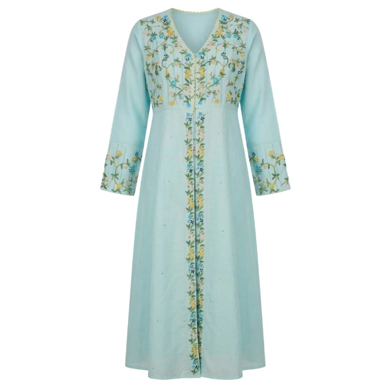 Azure Beaded Tunic