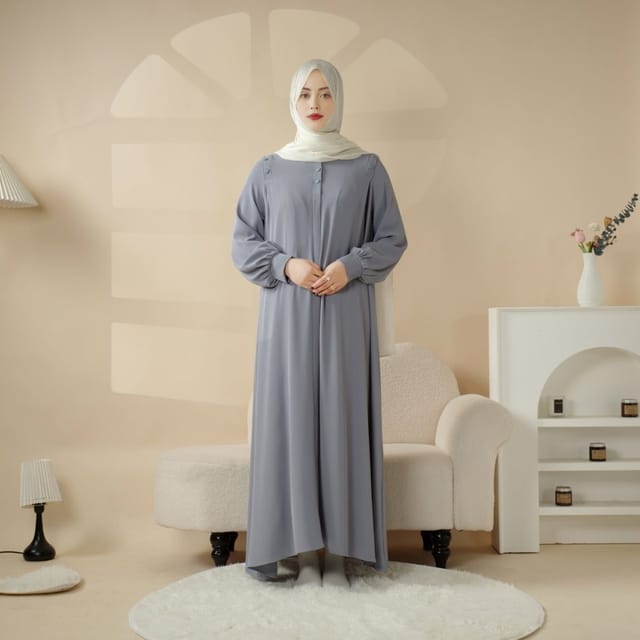 عباية ماكرون بأزرار على الكتف عباية ماكرون بأزرار على الكتف
