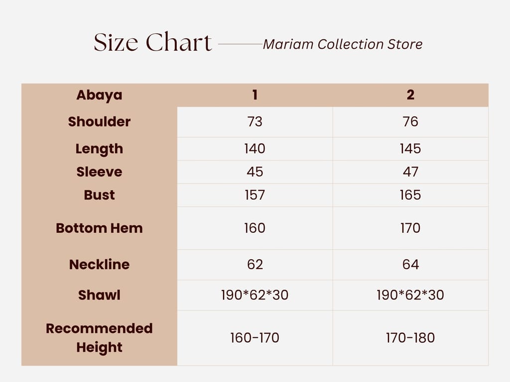 Size Guide Size Guide