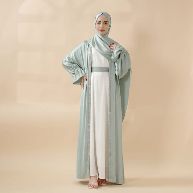 طقم عباية ساتان طقم عباية ساتان