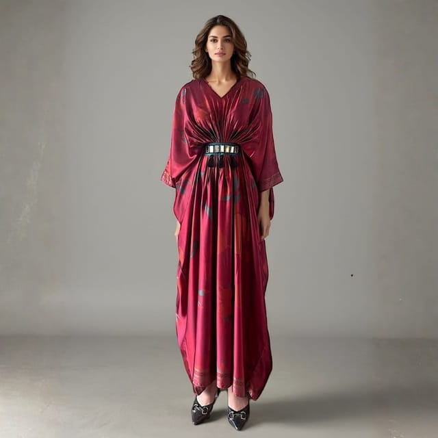 قفطان داسكي مزيّن بطبعة