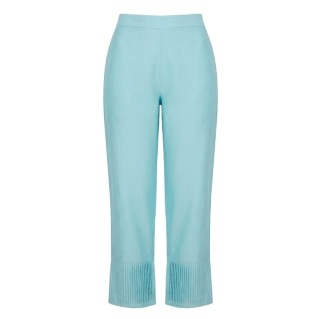 Azure Cuffed Pants