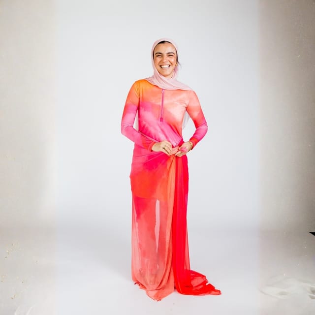 لفافة خصر روز جلو
