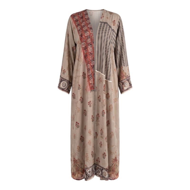 عباية من كريب حرير بطبعة رقمية